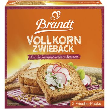 Brandt Vollkorn Zwieback 225g-4013752027405