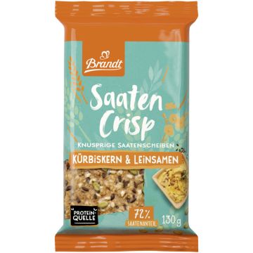 Brandt Saaten Crisp Kürbiskern & Leinsamen 130g-4013752079701