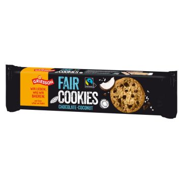 Griesson Fair Cookies Chocolate-Coconut 150g-4001518116272