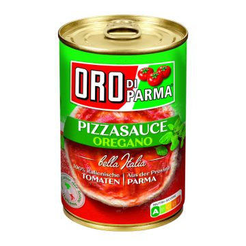 ORO DI PARMA PIZZA SAUCE OREGANO, 425 ml Dose 400g-4008100168220