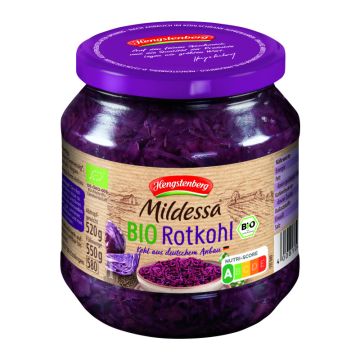 Hengstenberg Mildessa BIO Rotkohl 580 ml Glas-4008100173668