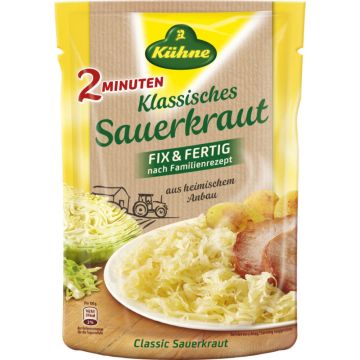 Kühne Sauerkraut klassisch, 400g Standbeutel-4012200504000