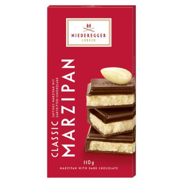 Niederegger Marzipan Tafel-Schokolade Classic Zartbitter 110g-4000161060116