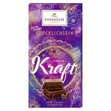 Niederegger Marzipan Tafel-Schokolade Glücklichsein "Kraft" 110g-4000161060154