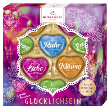 Niederegger Herzen Sortiment »Für ein bisschen Glücklichsein« 125g-4000161310174