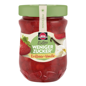 Schwartau Weniger Zucker Erdbeere-Vanille 300g-4011800845414