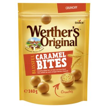 Werther's Original Caramel Bites Crunchy 140g-4014400933642