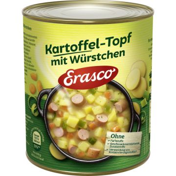 Erasco Kartoffel-Topf mit Würstchen 800g-4037300108491