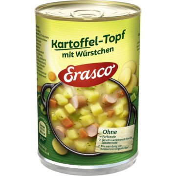 Erasco Kartoffel-Topf mit Würstchen 400g-4037300103496