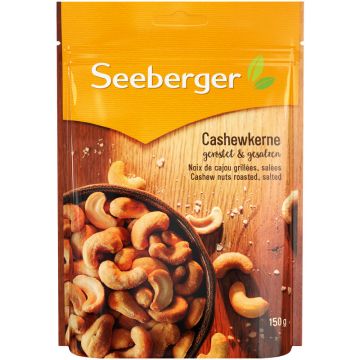 Seeberger Cashewkerne Geroestet Gesalzen 150g-4008258038000