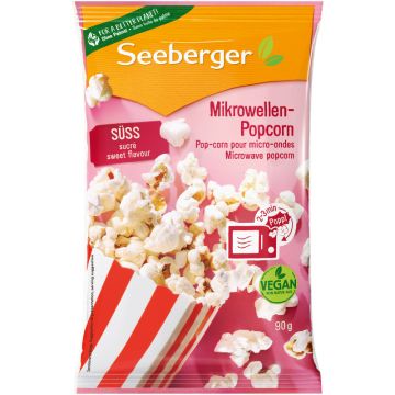 Seeberger Popcorn-Mais für die Mikrowelle, süß 90g-4008258526064