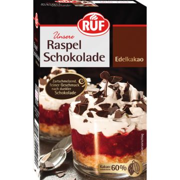 RUF Raspel Schokolade Edelkakao 100g-4002809024405