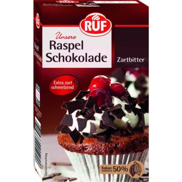 RUF Raspel Schokolade Zartbitter 100g-4002809024337