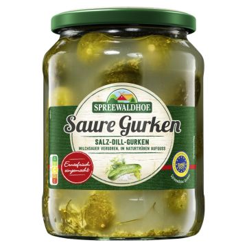 SPREEWALDHOF Saure Gurken 720ml-4012712001981