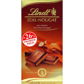 Lindt Nougat Tafel Promo 100g-4000539049804