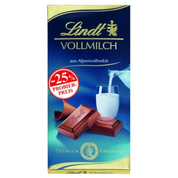 Lindt Vollmilch Tafel Promo (100g)-4000539050206