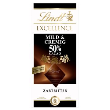 Lindt Excellence 50% Mild 100g-4000539113185