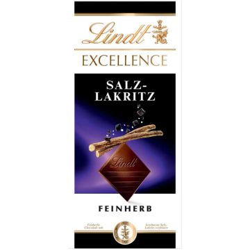 Lindt Excellence Salz-Lakritz (100g)-4000539110184