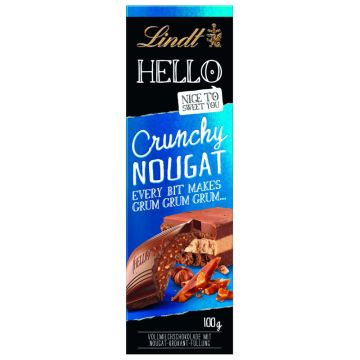 Lindt Hello Tafel Crunchy Nougat 100g-4000539222108