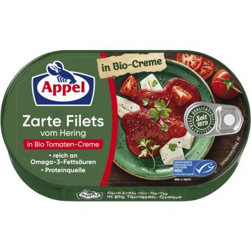 Appel MSC Heringsfilets in Bio-Tomaten-Creme 200g-4020500922240