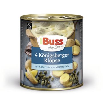 Buss Königsberger Klopse mit Kapernsoße und Kartoffeln 800g-4003082007321