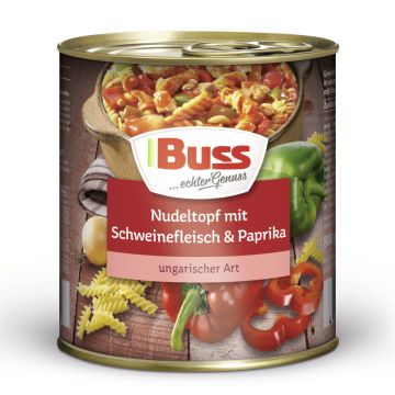 Buss Nudeltopf mit Schweinefleisch & Paprika ungarischer Art 800g-4003082007284