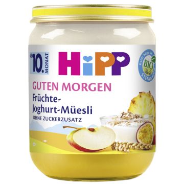 HiPP Bio Guten Morgen Erdbeere in Apfel-Joghurt-Müesli, 160g-4062300262683