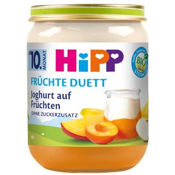 HiPP Bio Früchte-Duett Joghurt auf Früchten, 160g-4062300379473