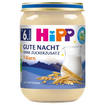 HiPP Bio Gute Nacht, 7-Korn, ohne Zuckerzusatz, 190g-4062300265813