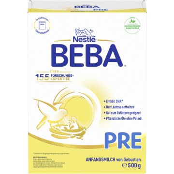 NESTLE BEBA PRE Anfangsmilch von Geburt an, 500g-8445290898555