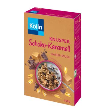 Kölln Knusper Schoko-Karamell Hafer-Müsli 500g -4000540013764