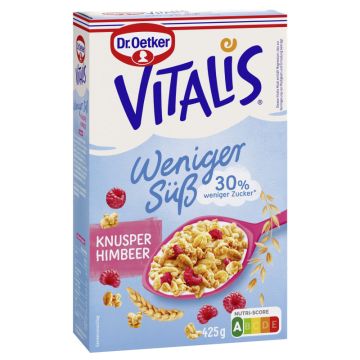 Dr. Oetker Vitalis Weniger süß Knusper Himbeer 425g-4000521010423