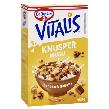 Dr. Oetker Vitalis Knuspermüsli Schoko-Banane 600g-4000521661908