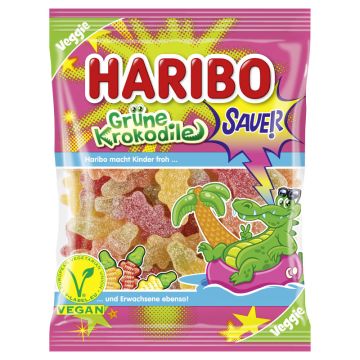 Haribo Grüne Krokodile 175 g-4001686322598