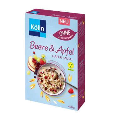 Kölln Müsli Beere & Apfel ohne Zucker 400g-4000540001501