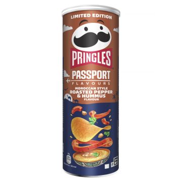 Pringles Middle East Style Roasted Pepper & Hummus 165g-5053990120659