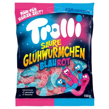 Trolli Saure Glühwürmchen blau rot 150g-4000512463719