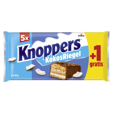 Knoppers Riegel Kokos 1x6er = 240g-4014400930887