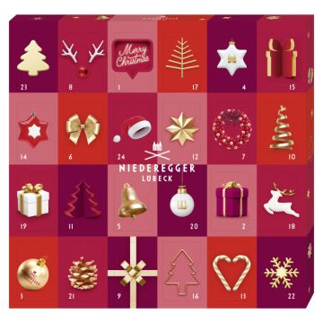 Niederegger Adventskalender »Mini - Glamour« 168g-4000161730637