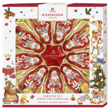 Niederegger Marzipan Weihnachtsmänner und Stern 125g-4000161070092