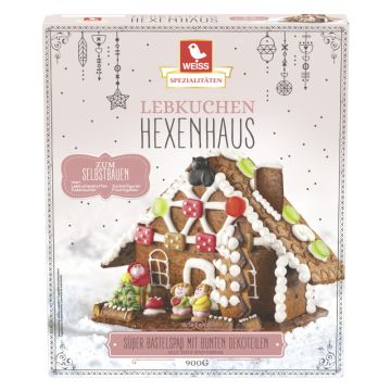 Weiss Lebkuchen Hexenhaus 900g-4003160192604