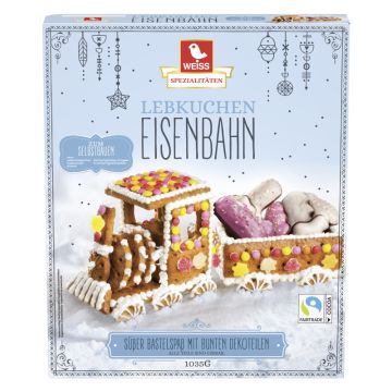 Weiss Lebkuchen Eisenbahn 1035g-4003160204802