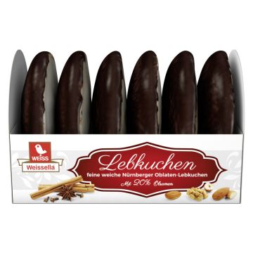 Weiss Weissella Oblatenlebkuchen Zartbitter 200g-4003160216409