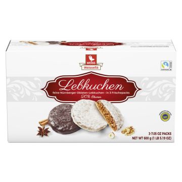 Weiss Weissella Oblatenlebkuchen 2fach 600g-4003160219202