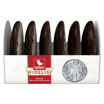 Weiss Oblatenlebkuchen "Fidelis" Zartbitter 200g-4003803217206