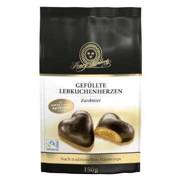 Henry Lambertz Gefüllte Lebkuchen-Herzen Zartbitter 150g-4006894137002