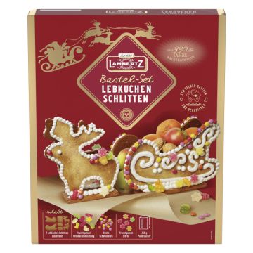 Lambertz Lebkuchen-Schlitten-Bastelset 828g-4006894177909