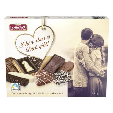 Lambertz Gebäckmischung "Chocolate Cookies, Schön, dass es Dich gibt" 500g-4006894564808