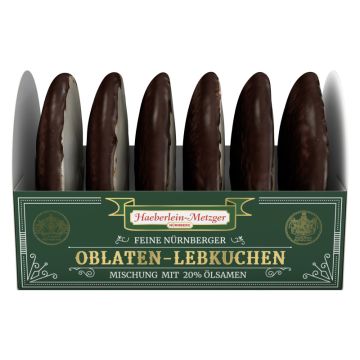 Haeberlein Metzger Oblatenlebkuchen Zartbitter 200g-4035472280809