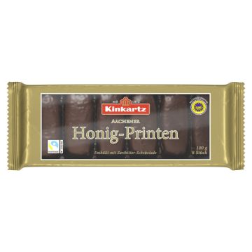 Kinkartz Honig-Printen Zartbitter 100g-4035900211900